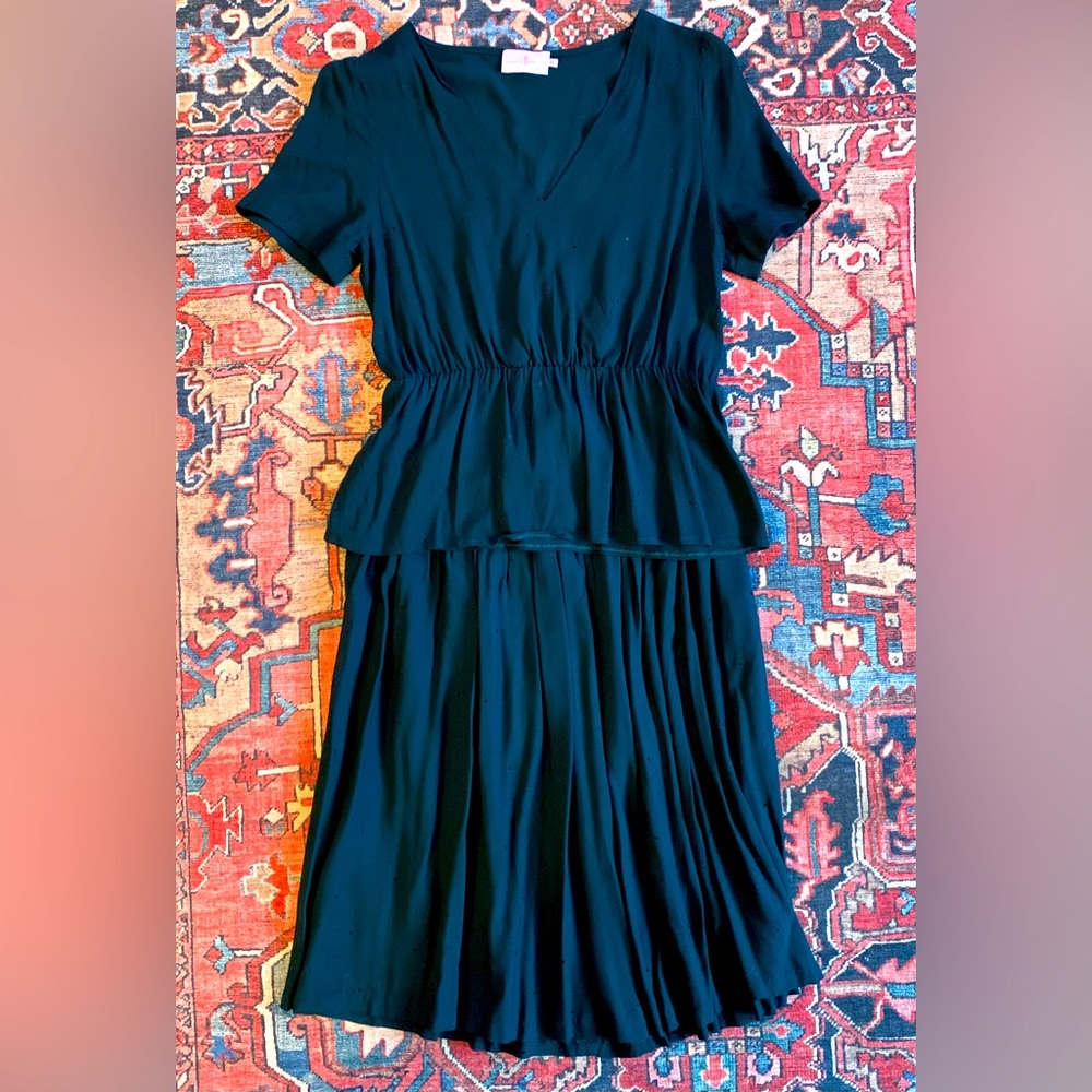 French Brand Cuisse De Grenouille Blouse and Skirt Set.